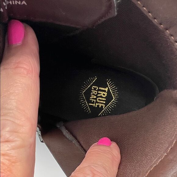 True Craft Raylee Brown Lace-Up Ankle Boots W8 - Picture 8 of 8